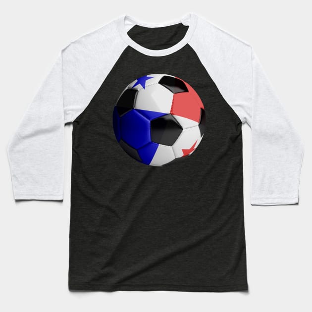 Panama Soccer Ball Baseball T-Shirt by reapolo